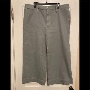 Madewell Size 35 Plus Size Emmett Wide Leg Crop 20